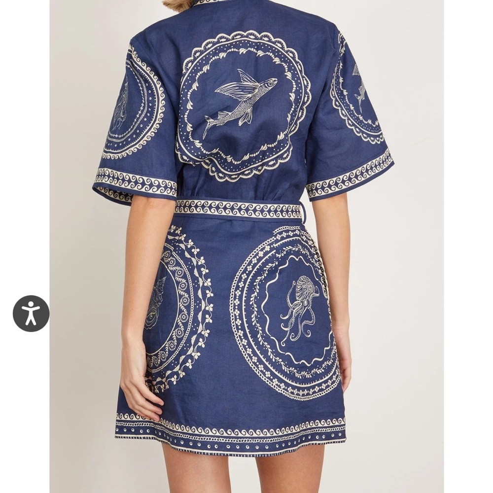 Alemais Oceane Mini Dress US 4 - Picture 4 of 4